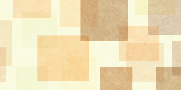 Soft Geometric Abstract Background with Overlapping Beige Squares