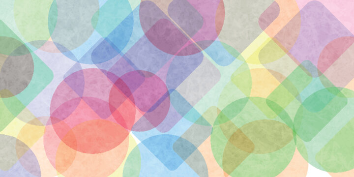 Colorful Abstract Geometric Pattern with Rounded Rectangles