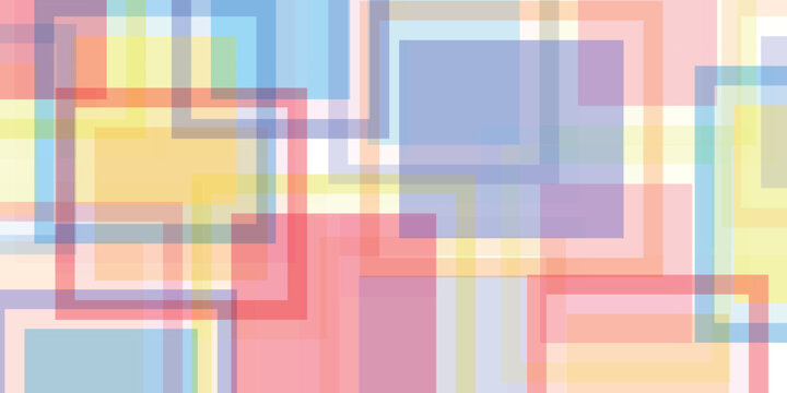 Abstract Colorful Rectangular Shapes Layered Background