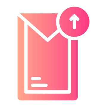 up arrow gradient icon