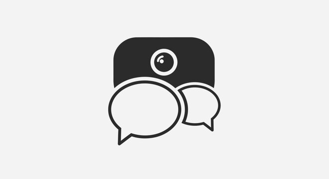 Chat Speech Bubbles Icon Communication.
