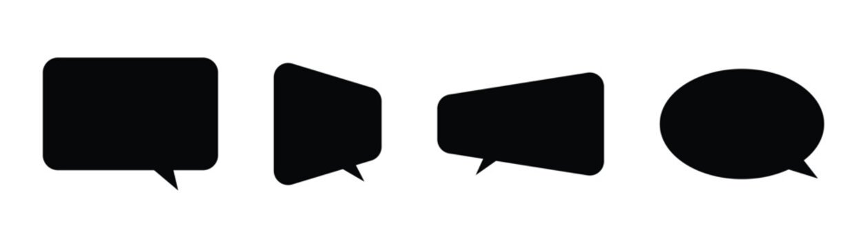 Quote bubble icon set. Speech bubble. Quotation frame.  Quote text in speech bubble. Quote bubble testimonial banners. Text in brackets. Eps10