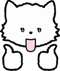 기쁜 강아지 이모티콘 © 평화 김