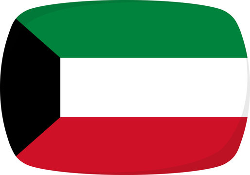 kuwait flag button