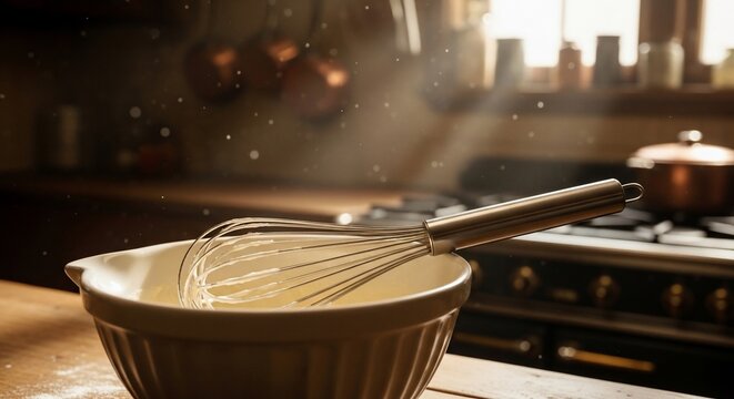 Baking process kitchen interior