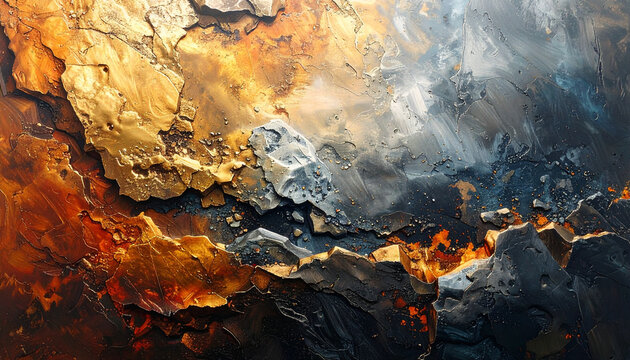Abstract textured rock formation