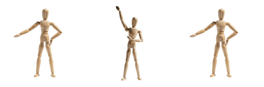 Jointed Wooden Artist Mannequin Figure Isolated Art Model Drawing Pose Anatomy Wood Human Doll Creative
