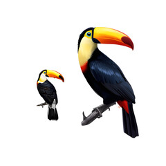 Obraz premium toucan isolated on white background