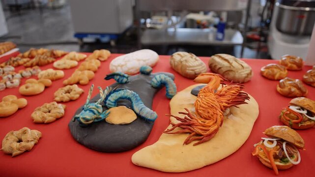 Artisanal baked goods on display