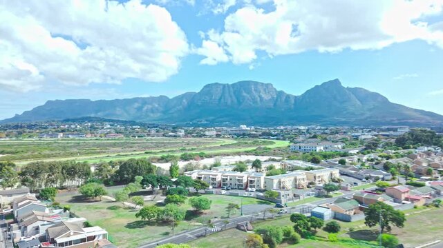 Aerial views of Cape Town&rsquo;s southern suburbs near Kenilworth.
