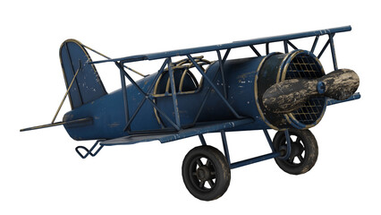 3d rendering airplane vintage toy © santiago