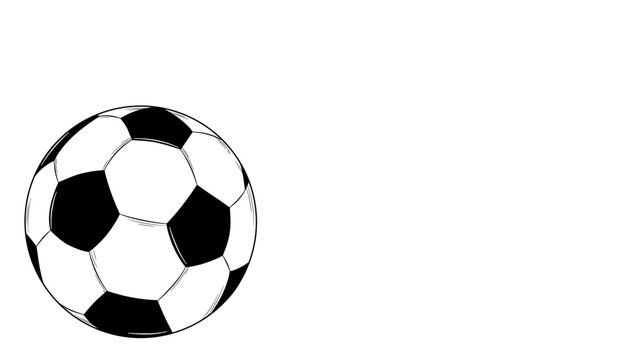 soccer ball isolated on white
