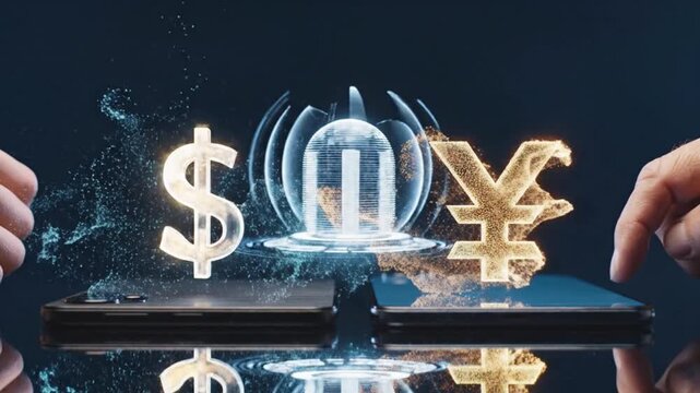 Algorithmic Forex Cross-Border Remittance Holographic Fiat Currency Transfer Between Smartphones