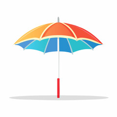 Obraz premium Colorful Beach Umbrella