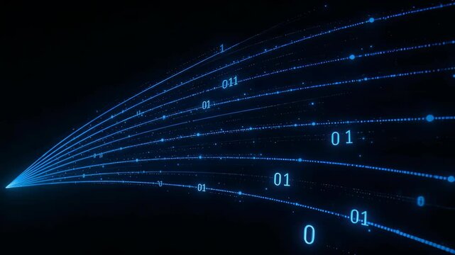 Abstract digital binary code streams