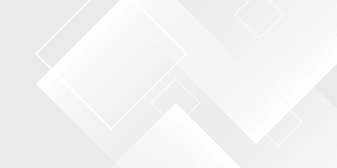 Fototapeta premium Minimal geometric white light background abstract design. vector EPS10.