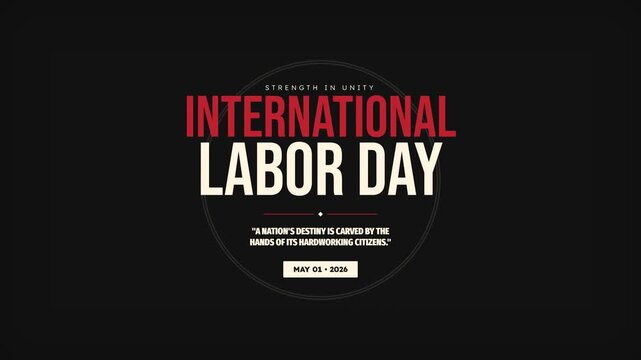 International Labor Day Celebration Motion Animation