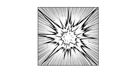Comic Book Style Impact Explosion Effect Illustration. © Chasma_Kamalia