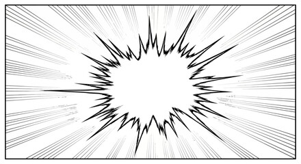Comic Book Style Impact Explosion Speech Bubble Illustration. © Afsana_Barika