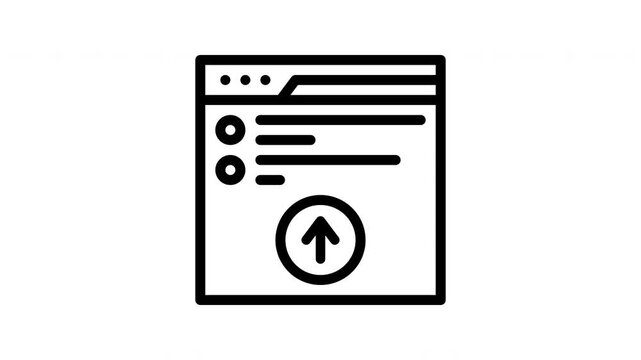 submit minimalist stroke animation