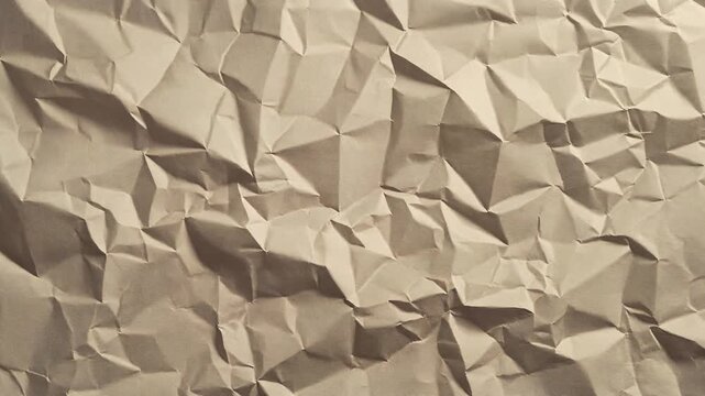 Crumpled Brown Paper Texture Background Generative AI