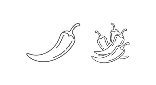 A group of hot chili peppers.