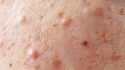 Fototapeta premium Papule: Morphological Characteristics, Differential Diagnosis, Etiological Classification and Clinical Management in Dermatology