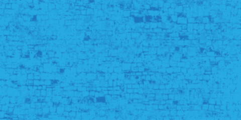 Abstract Blue Gritty Grunge Halftone Brick Wall Texture Background. Vector Illustration © Adisty