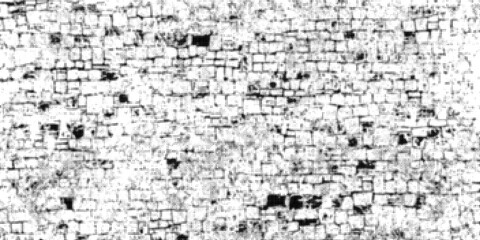Obraz premium Abstract black and white halftone texture background with distressed square pattern. Vector Illustration