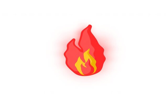 Animated flame icon