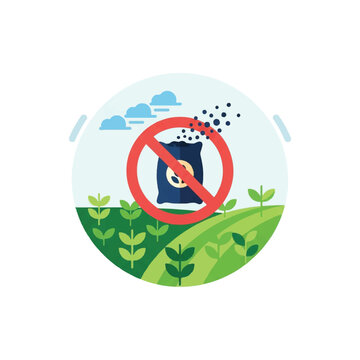 No Pesticides Allowed Sign Symbol.