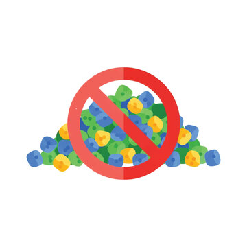 No Plastic Bottles Allowed Sign.