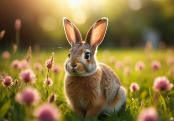 Obraz premium rabbit in the grass