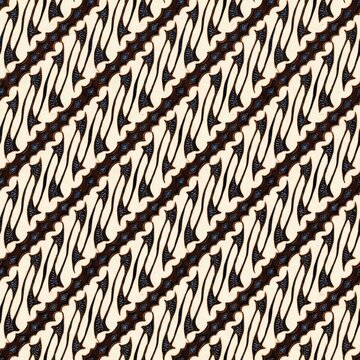 Traditional Indonesian parang batik seamless pattern for ethnic heritage concept
