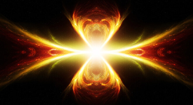 Effet lumineux abstrait sym&eacute;trique