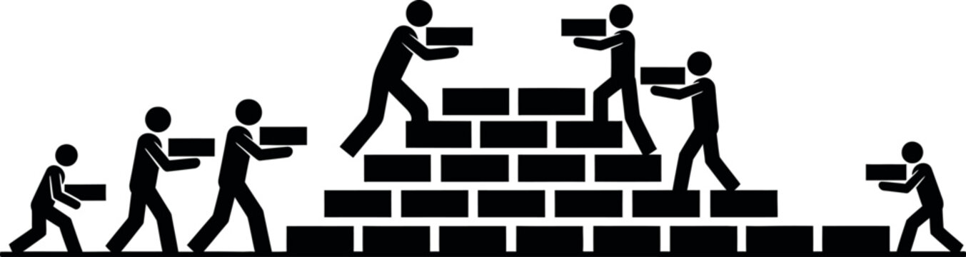 Evolution of man a symbolic representation of human development and progress