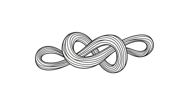 Knot Rope Twisted Interconnected Loops.