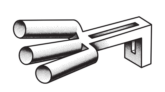 Servers database unit with stacked round disks, data storage icon in retro halftone style for IT infrastructure concepts