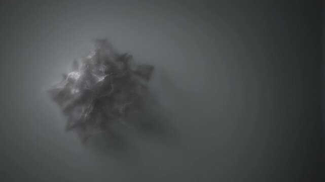 Digital Grey Nebula Particle Diffusion, Abstract Science Concept Background