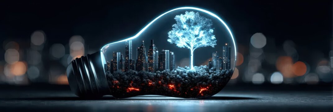 Pure green energy and sustainability efforts on planet earth create an eco friendly climate where nature and humans coexist in peace.