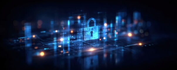 Fototapeta premium A hacker creates an attack to cause a breach, making the threat a priority for detection and a response that maintains the existing defense