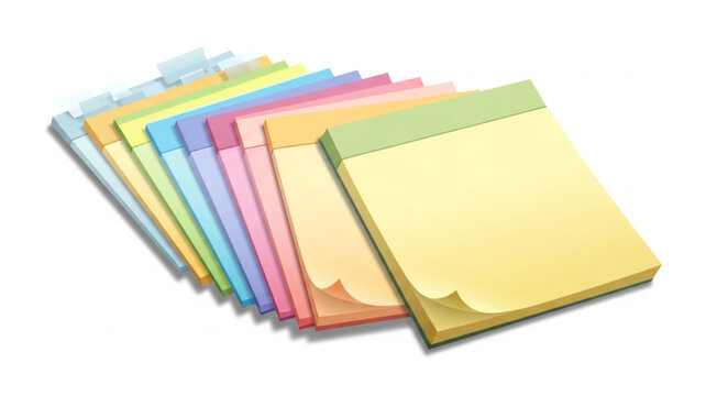 Colorful Index Cards Stack.