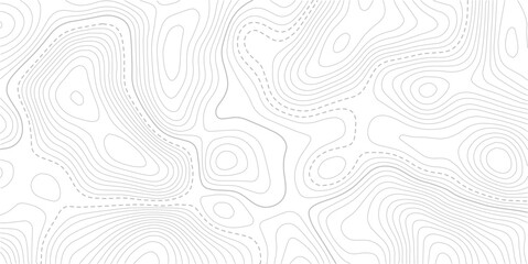 Fototapeta premium topographic line contour map background, Topographic map and landscape terrain texture grid. Modern design with White background with topographic wavy pattern design.Topographic contour lines.