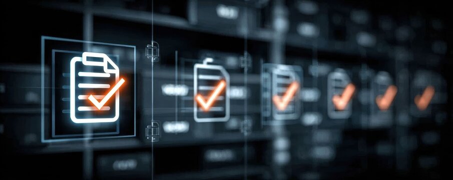 A detailed checklist for approval ensures the document in the file is a proper record for the long term storage archive.