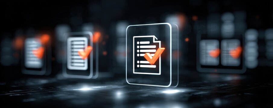 A detailed checklist for approval ensures the document in the file is a proper record for the long term storage archive.