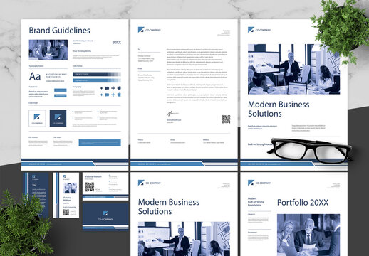 Blue Black Startup Brand Guidelines 