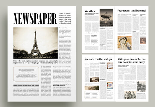 Newspaper Layout Template