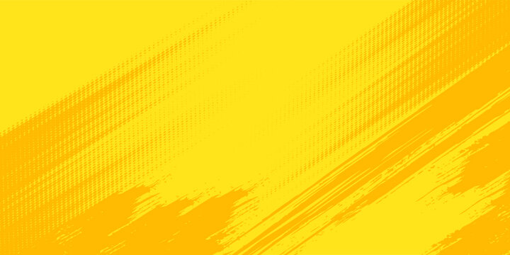 Retro comic yellow background raster gradient halftone spots speech