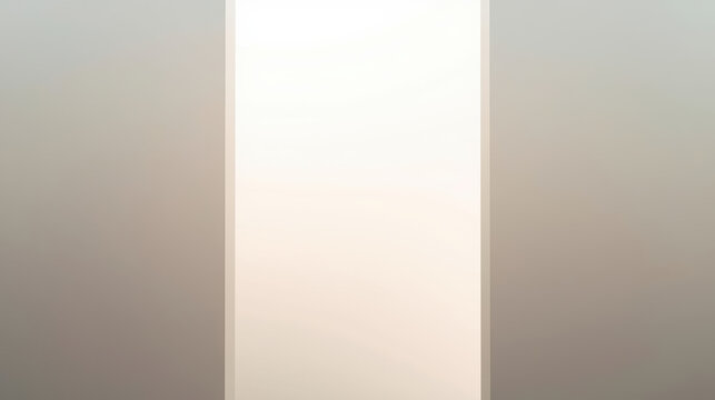 Soft vertical light panel in minimal interior creating calm, airy mood