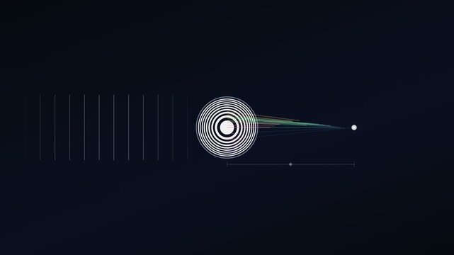 Fresnel Zone Plate Diffraction Convergence Optics Loop Animation 4K